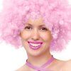 Party Wig Light Pink Afro Hair Peruk
