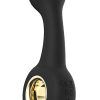 Rechargeable Curved Silicone Butt Plug Analplugg med vibrator