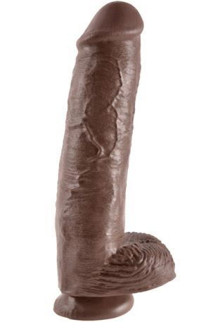 Pipedream King Cock With Balls Brown 28 cm XL dildo