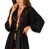 Obsessive Bellastia Peignoir Black M/L