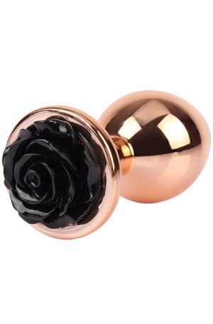 Evil Rose Anal Plug Medium Rose Gold/Black Analplugg metall