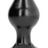 All Black Vinyl Anal Plug 16 cm XL Buttplug