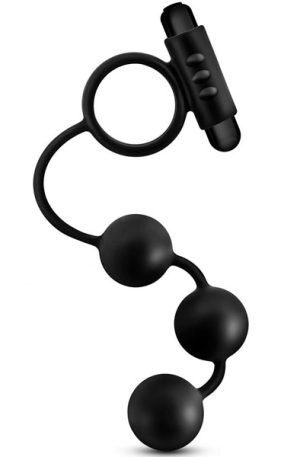 Anal Adventures Anal Bead With C-Ring Analkulor med vibration