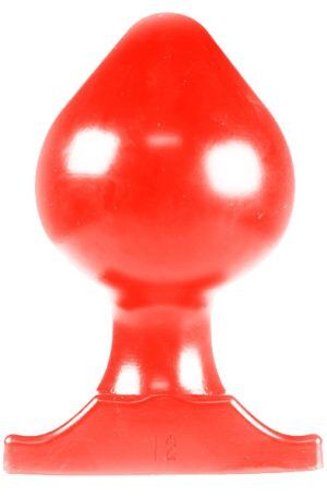 All Red Vinyl Anal Plug 22 cm Grövre analplugg
