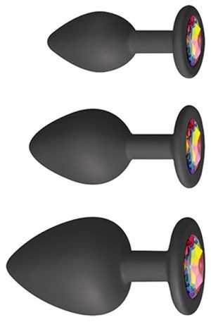 Glams Spades Trainer Kit Black Analpluggar paket