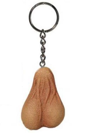 Out Of The Blue Metal Key Chain Testicle Nyckelring