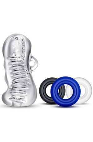 Quickie Kit Jerk Off Clear Penisringar paket