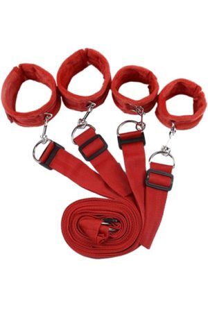 Bondage Bed Kit Red Positionshållare