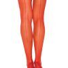 Sheer Backseam Stockings Red O/S Strumpbyxor