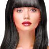 Party Wig Long Straight Black Hair Peruk