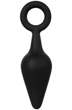Butt Plug With Ring Medium 11,9 cm Analplugg med dragring