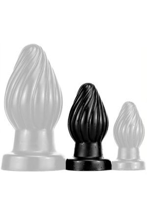 Darksil Spiral Plug M Black 11 cm Grövre analplugg