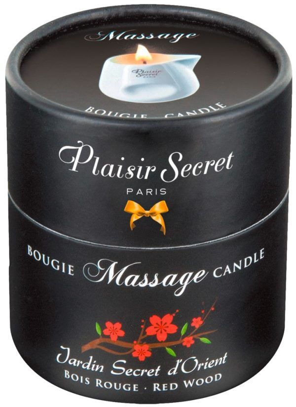 Plaisir Secret Massageljus - Red Wood