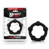 1 bead solid cock ring silicone 35 cm black