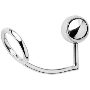 Rimba Penisring med Analkula - Silver - M