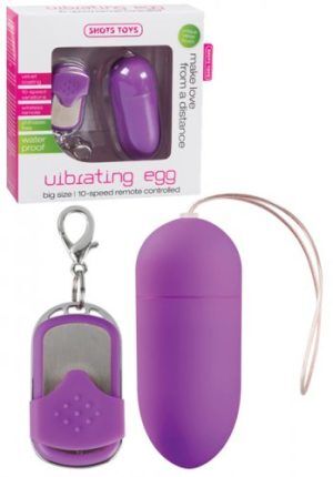 Vibrating Wireless Egg Big Purple