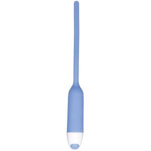 Silikon Dilator med Vibrator - Blå