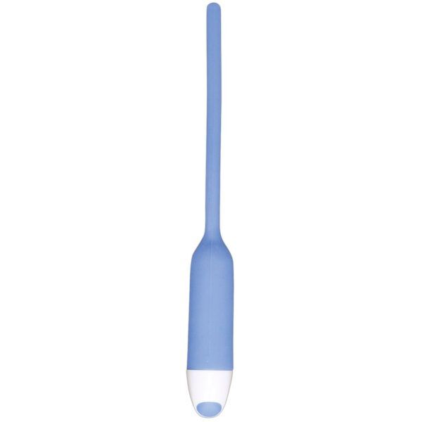 Silikon Dilator med Vibrator - Blå