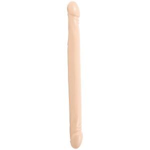 Doc Johnson Double Header Dong Smooth 45 cm - Nude