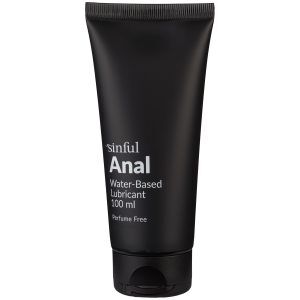 Sinful Anal Vattenbaserat Glidmedel 100 ml - Svart