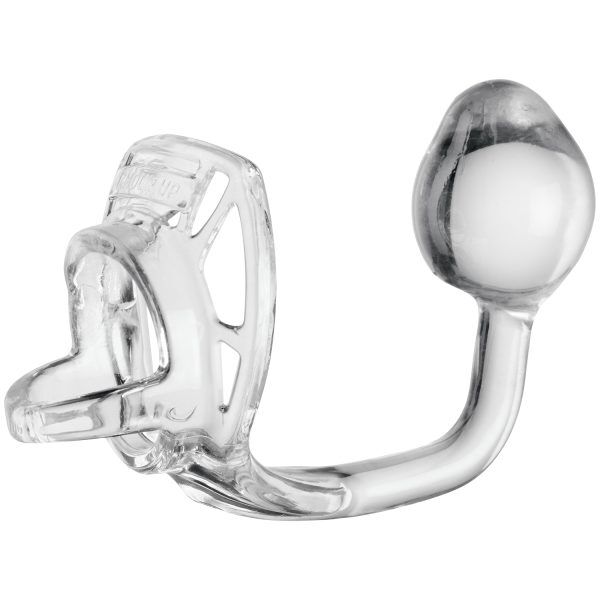 Perfect Fit Armour Tug Lock Butt Plug och Penisring - Klar