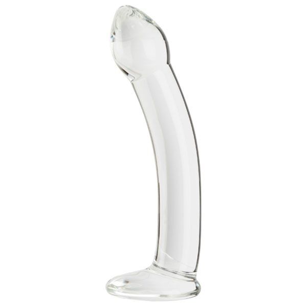 Sinful Curvy Genomskinlig Glasdildo - Klar