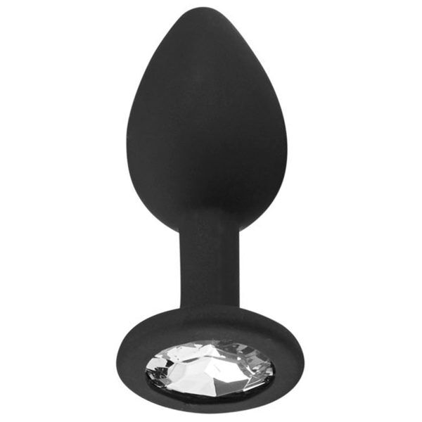 Sinful Jewel Silikon Analplugg Small - Svart