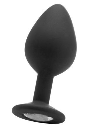 Large Diamond Butt Plug Black