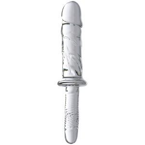 Master Series Brutus Glasdildo Thruster - Klar