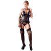 17430 cottelli peekaboo chemise with suspenders plus size 01 product q100