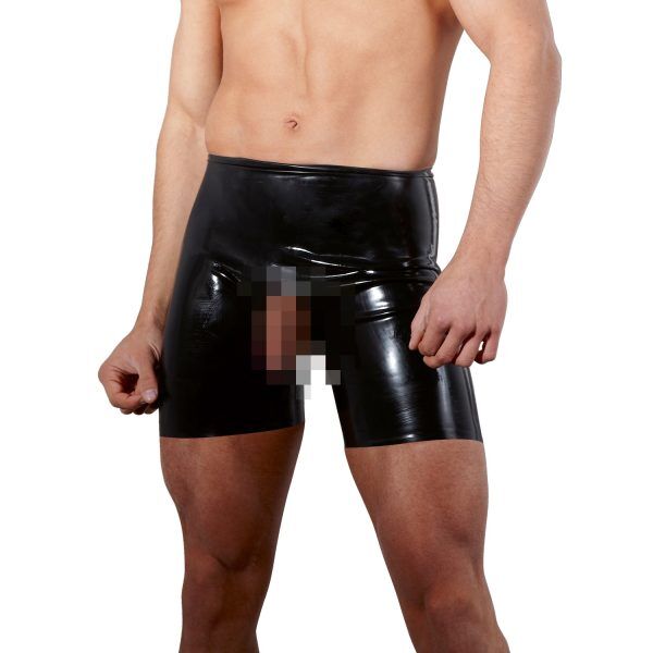 Late X Latex Showmaster Öppna Boxershorts Män - Svart - 2XL