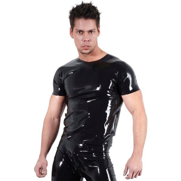 Late X Latex T-Shirt Män - Svart - M