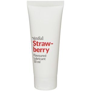 Sinful Glidmedel med Jordgubbssmak 50 ml - Klar