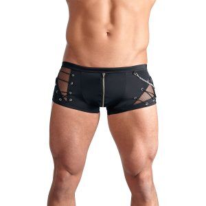 Svenjoyment Boxershorts med Blixtlås - Svart - S