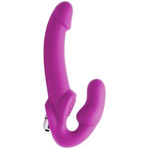 Strap U Evoke Strap-on Dildo med Vibrator - Lila