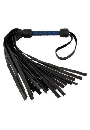 Leather Flogger, Blue