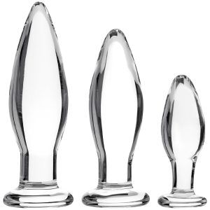 Sinful BumBum Analpluggar i Glas Set - Klar
