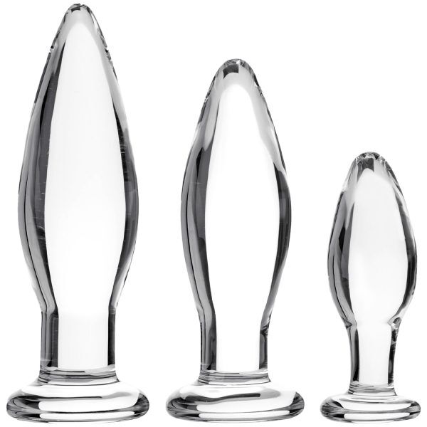 Sinful BumBum Analpluggar i Glas Set - Klar