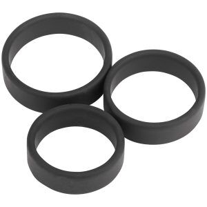 Sinful Premium Penisringar i Silikon Set 3 st - Svart