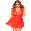 18918 seven til midnight wondrous babydoll set red q100 01