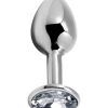 Alive BDSM Line Analplugg metall Medium, Klar