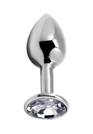 Alive BDSM Line Analplugg metall Medium, Klar