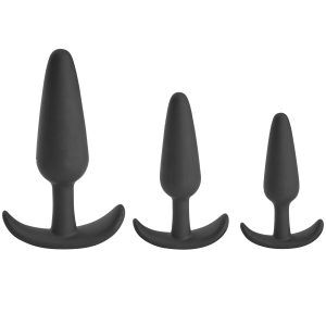 Sinful Sailor Triple Butt Plug Set - Svart
