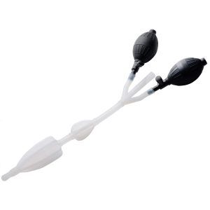 CleanStream Double Bulb Anal Douche - Svart