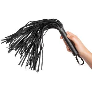 obaie Flogger i Konstläder 42 cm - Svart