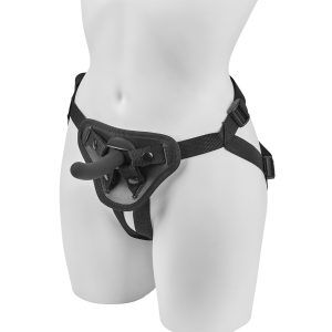 obaie Unisex Strap-On Harness med Dildo - Svart
