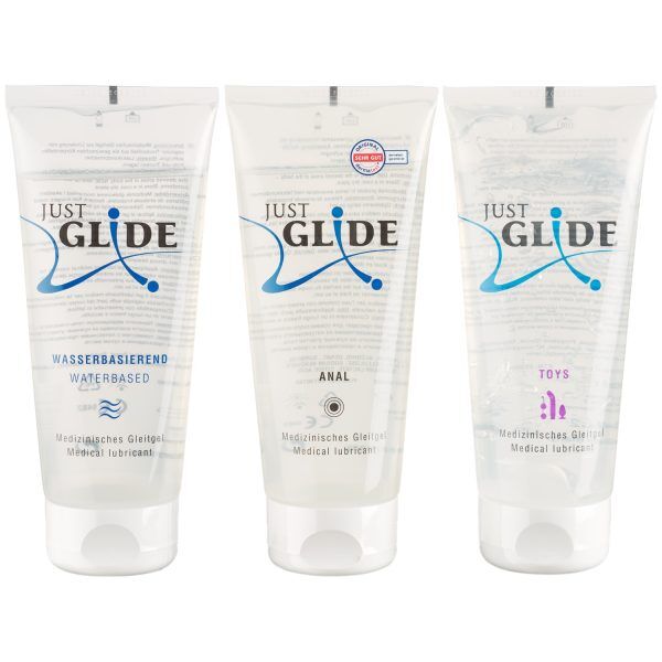 Just Glide Glidmedel Set 3 x 200 ml - Klar