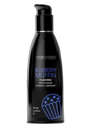 Wicked Aqua Blueberry Muffin Flavored Lubricant 60 ml