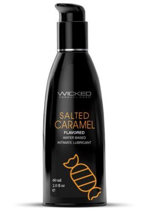 Wicked Aqua Salted Caramel Flavored Lubricant 60 ml