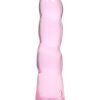 Crystal Clear non realistic dildo 17 cm, Pink